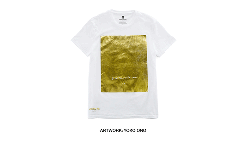 VISIONAIRE X GAP T-SHIRT <br> YOKO ONO GOLD